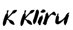 K Kliru Font Image