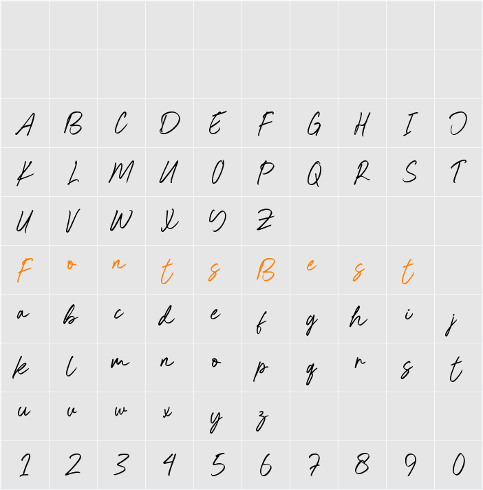 Normal Character Map