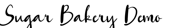 Sugar Bakery Demo Font Image