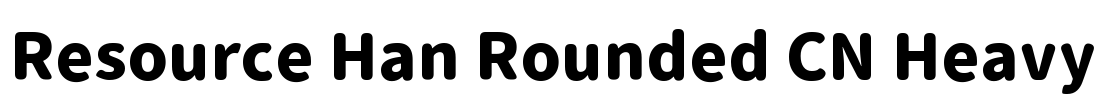 Resource Han Rounded CN Heavy
