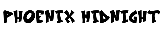 Phoenix Midnight Font Image