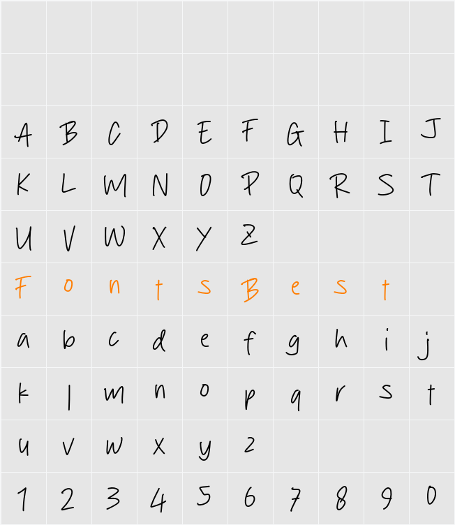 Notebook Character Map
