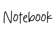 Notebook Font Image