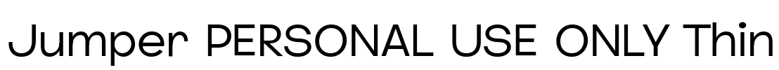 Jumper PERSONAL USE ONLY Thin Font Image