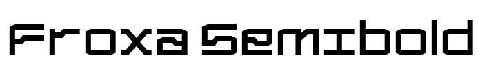 Froxa Semibold Font Image