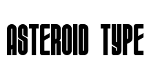 ASTEROID TYPE Font Image