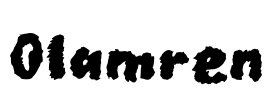 Olamren Font Image