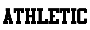 Athletic Font Image