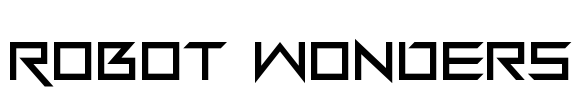 Robot Wonders Font Image