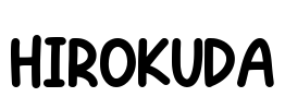 HIROKUDA Font Image