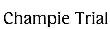Champie Trial Font Image