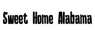 Sweet Home Alabama Font Image