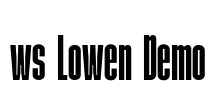 ws Lowen Demo Font Image