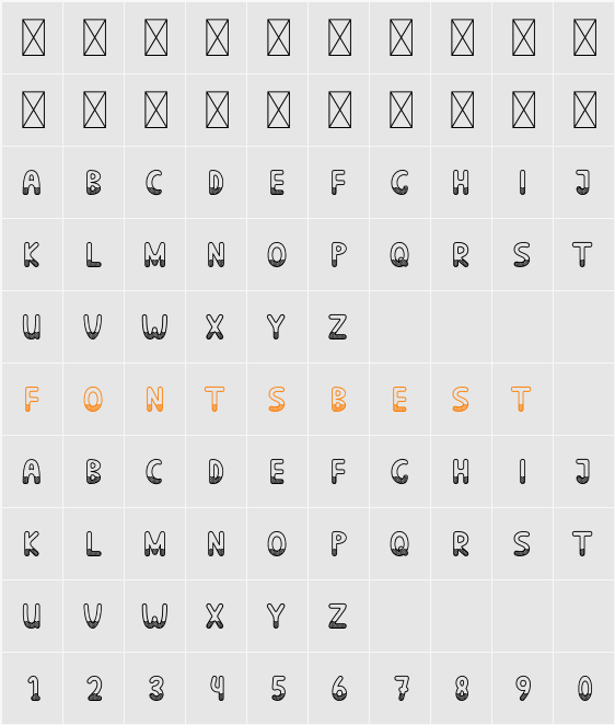 Stone Wall Character Map
