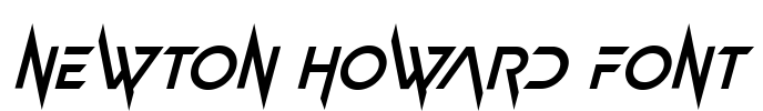Newton Howard Font Font Image