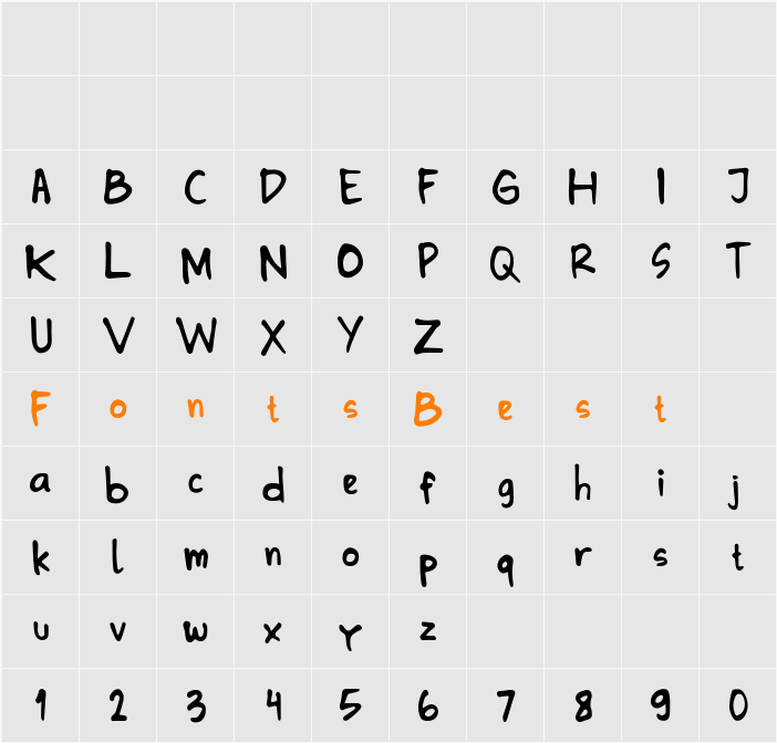 Kamalla Demo Med Character Map