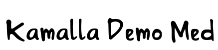 Kamalla Demo Med Font Image