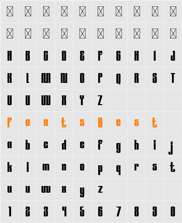 La Mona Character Map