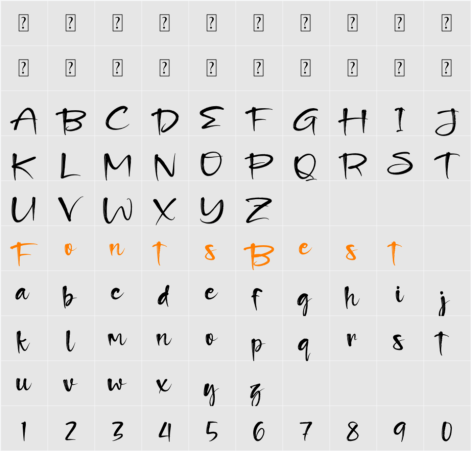 Claifoyant Rutermille Character Map