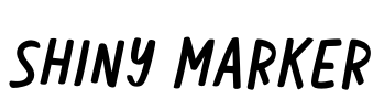Shiny Marker Font Image