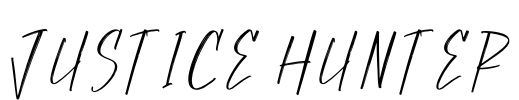 Justice Hunter Font Image