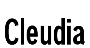 Cleudia Font Image
