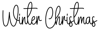 Winter Christmas Font Image