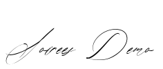Soirees Demo Font Image