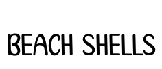 Beach Shells Font Image