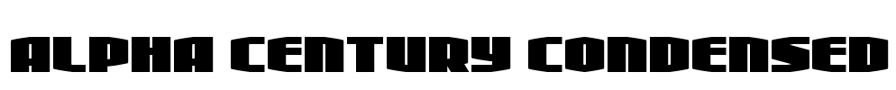Alpha Century Condensed Font Image