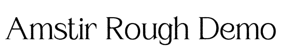 Amstir Rough Demo Font Image