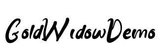 GoldWidowDemo Font Image