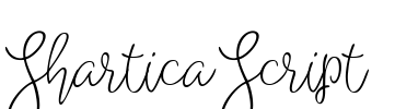 Shartica Script  Font Image