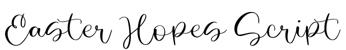 Easter Hopes Script Font Image
