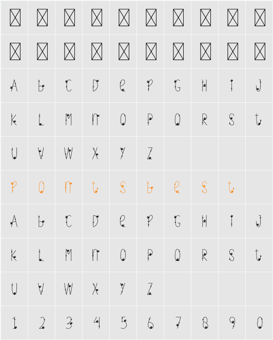 Decoration Character Map