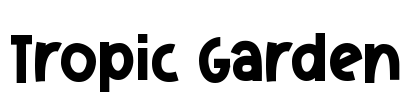 Tropic Garden Font Image