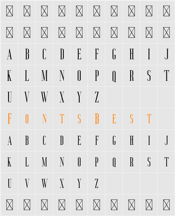 Aguero Serif Free Character Map
