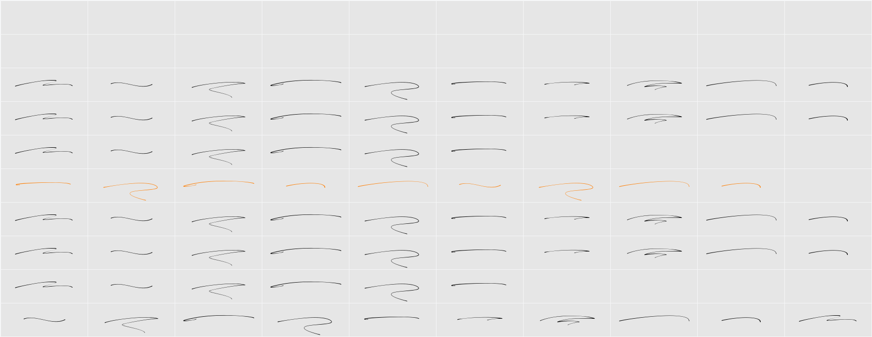 Mathilda Signature Swash Character Map