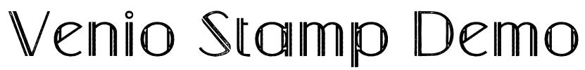 Venio Stamp Demo Font Image