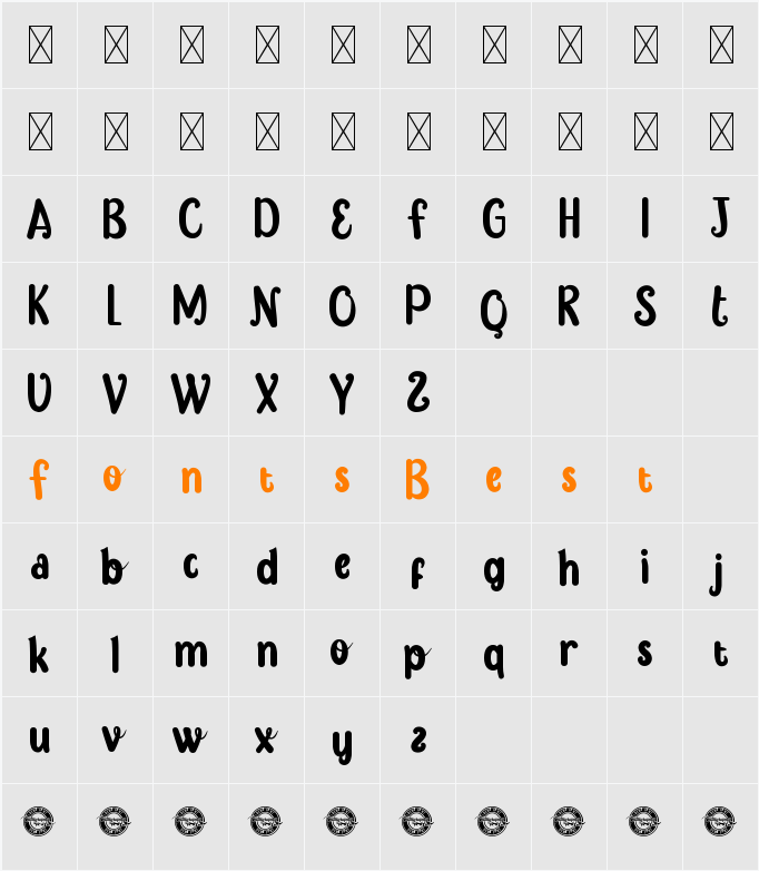 SummorableDemo Character Map