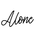 Alone Font Image