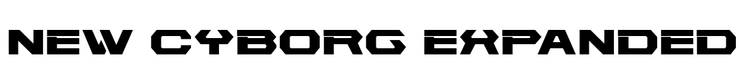 New Cyborg Expanded Font Image