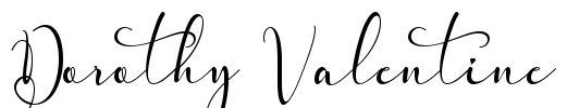 Dorothy Valentine Font Image