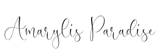 Amarylis Paradise Font Image