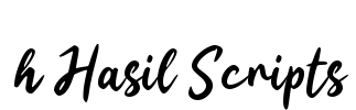 h Hasil Scripts Font Image