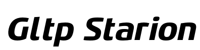 Gltp Starion Font Image