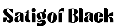 Satigof Black Font Image