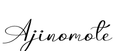 Ajinomote Font Image
