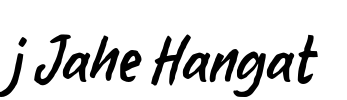 j Jahe Hangat Font Image
