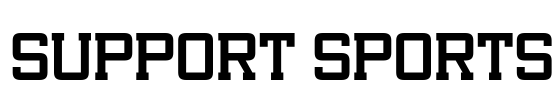 Support Sports Font Image
